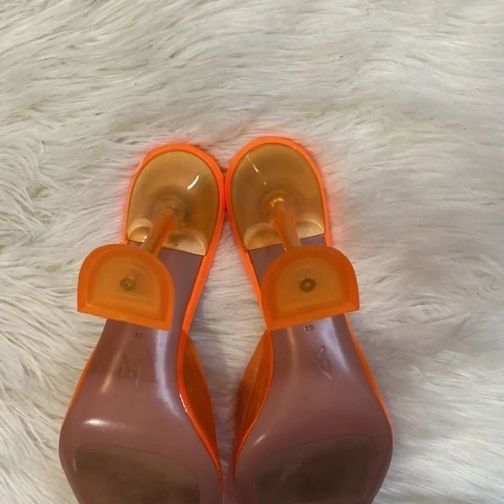 Amina Muaddi Lupita glass‎ sandal size 39EU - Picture 10 of 13